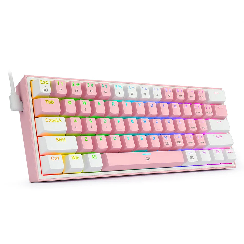 Klawiatura mechaniczna RGB 2025 K617, 61 klawiszy, USB, z odłączanym kablem
