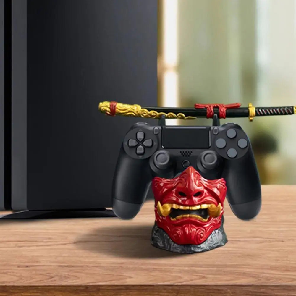 Uchwyt na kontroler For Ghost of Tsushima, z figurką, stojak na słuchawki, do PS4/PS5