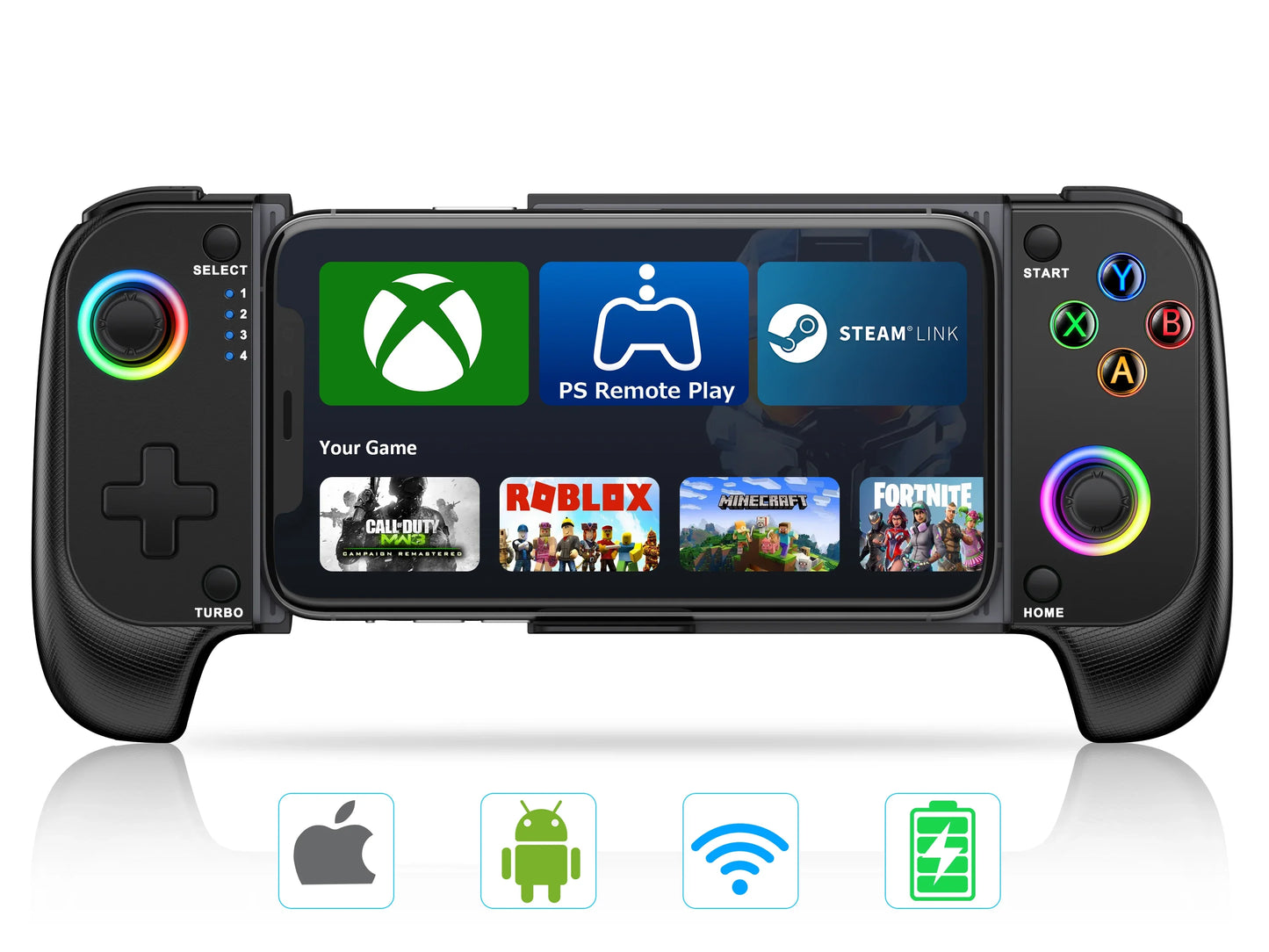 Joystick DinoFire, kontroler Bluetooth, z efektem Halla, do gier mobilnych iPhone/Android