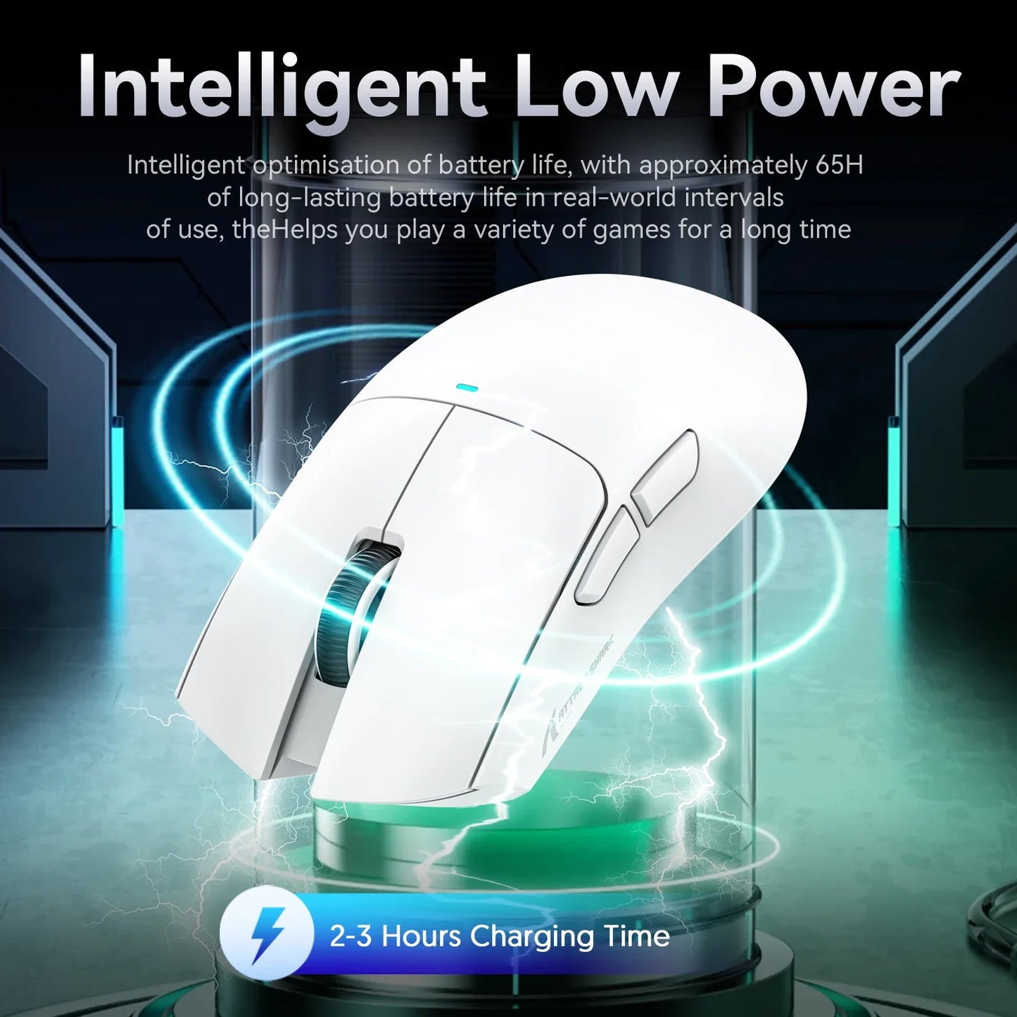 Mysz bezprzewodowa Attack Shark X11, 2.4GHz/Bluetooth, 22000DPI, RGB