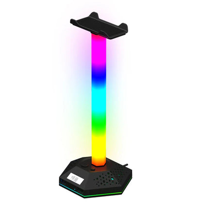 Stojak na słuchawki RGB, na biurko, uchwyt na słuchawki, akcesoria dla graczy