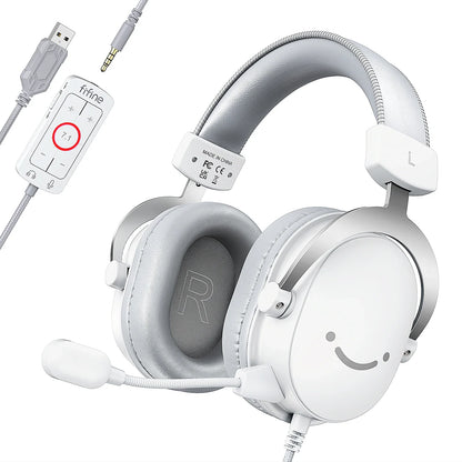 Słuchawki FIFINE, 3.5mm i USB, 7.1 dźwięk, z kontrolą głośności, do PC/MAC/PS4/PS5
