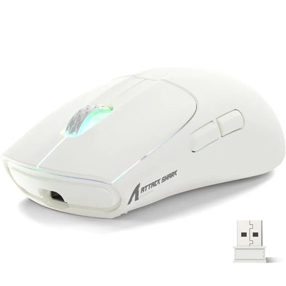 Mysz bezprzewodowa ATTACK SHARK X5, trójtrybowa, RGB, do gier