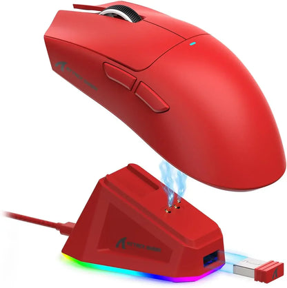 Mysz gamingowa ATTACK SHARK X11, bezprzewodowa, RGB, 22K DPI, z dokiem ładującym