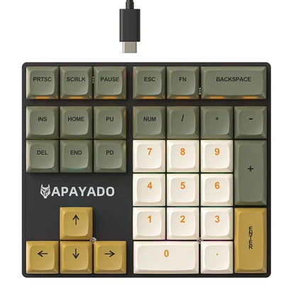 Mini klawiatura mechaniczna, 33 klawisze, RGB, do finansów i księgowości