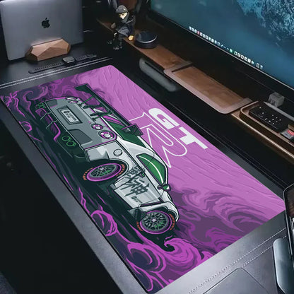 Podkładka pod mysz XXL, sportowy samochód, anime GTR, antypoślizgowa, do biura i gier