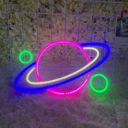 Neonowa tablica "Gamer", w kształcie kontrolera, do pokoju nastolatka, dekoracja LED