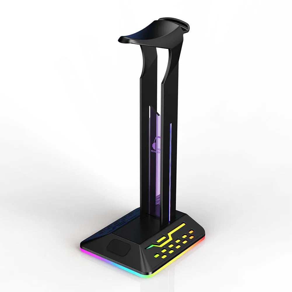 Stojak na słuchawki RGB, na biurko, uchwyt na słuchawki, akcesoria dla graczy