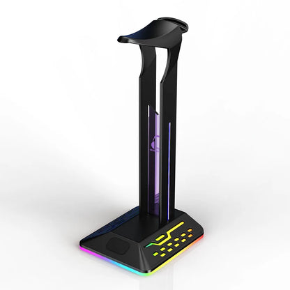 Stojak na słuchawki RGB, na biurko, uchwyt na słuchawki, akcesoria dla graczy