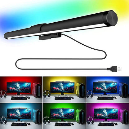 Lampa LED na biurko, barwna, bezstopniowa regulacja, do pracy i gier